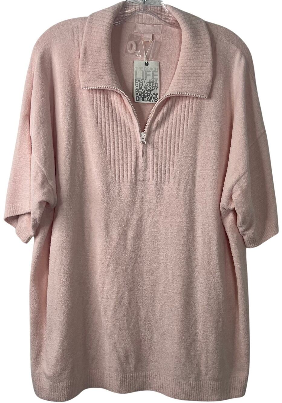 Barefoot Dreams NWT Women's Cozy Chic Ultra Lite Pink Sand Loungewear Size 1X